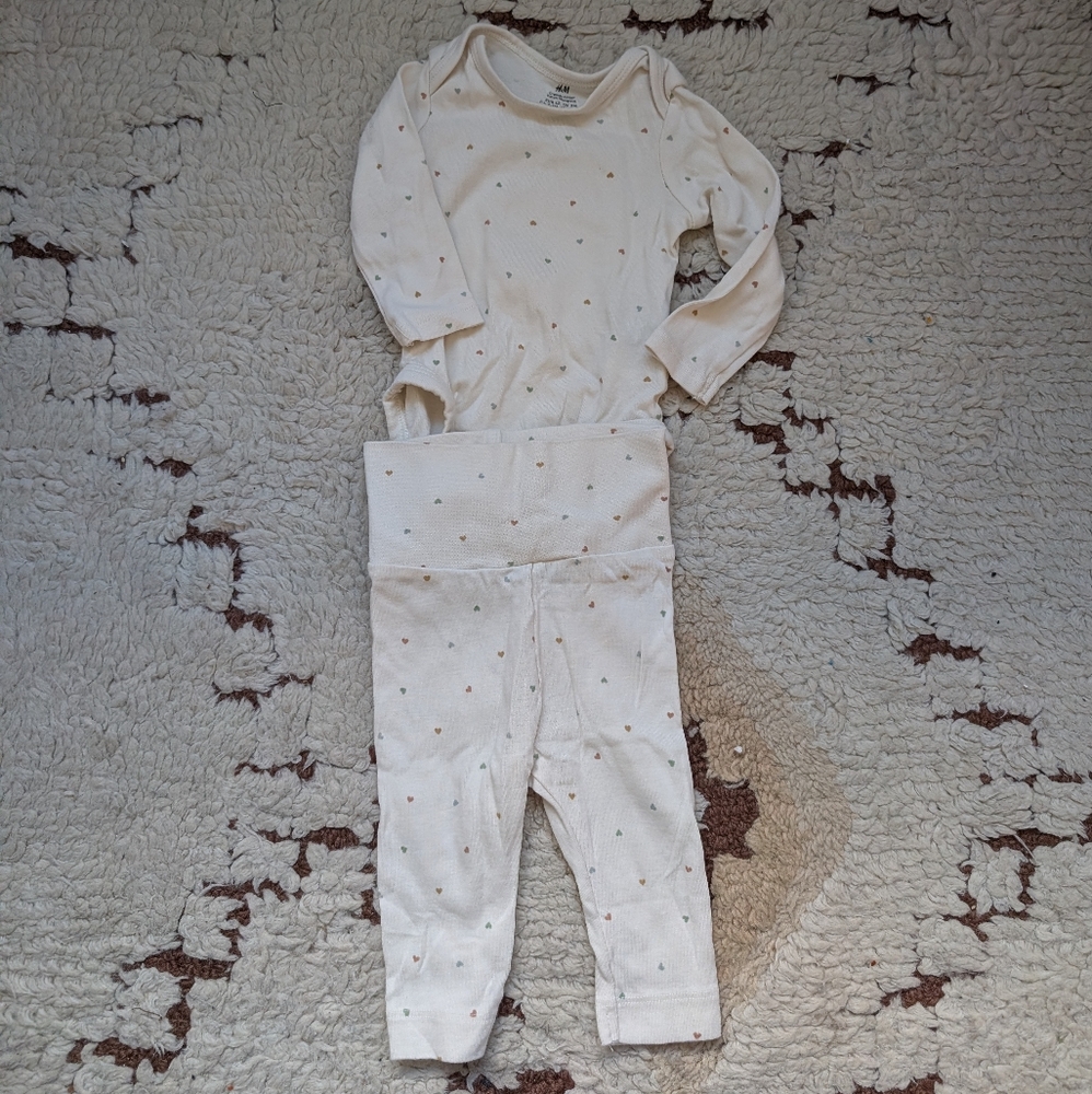 H&M Cream Kids Matching Set